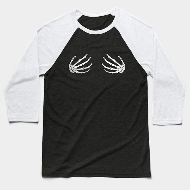 Spooky Halloween Hands Baseball T-Shirt by Throbpeg